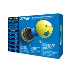 TaylorMade TP5 Yellow Golf Balls -Golf Equipment Store TA467 zoom D3